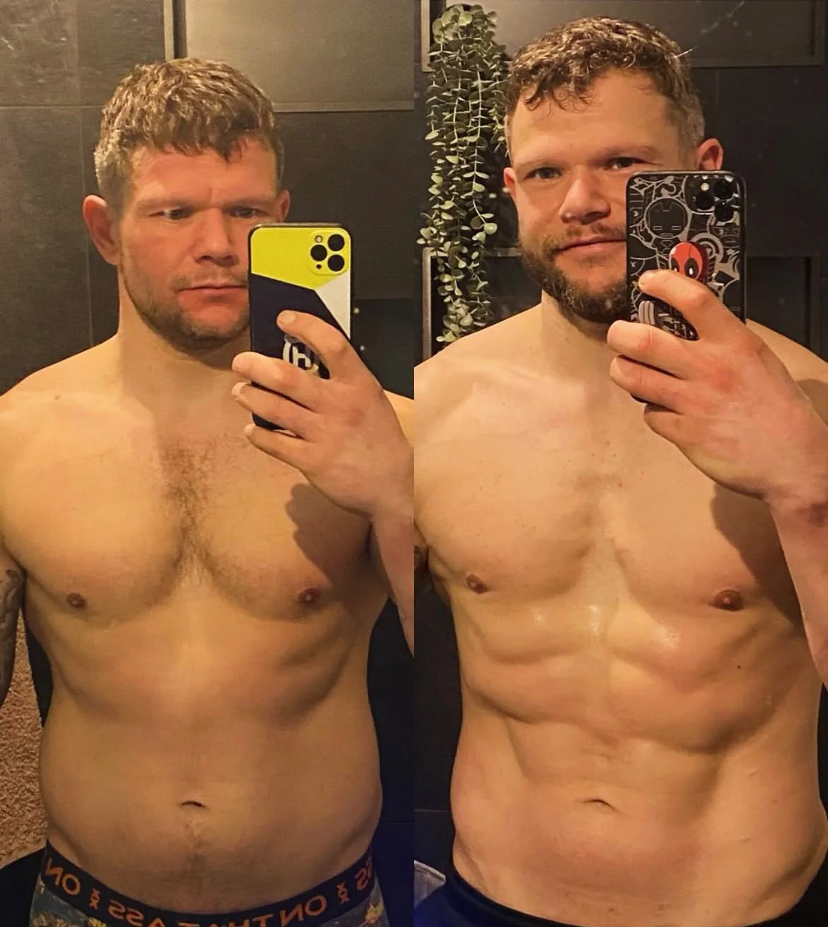 Before and after transformatie DMS Coaching